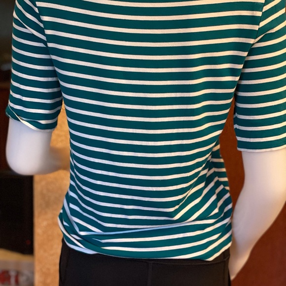 Chico’s stretch cotton knit top size small. Ex. Condition - Picture 2 of 5